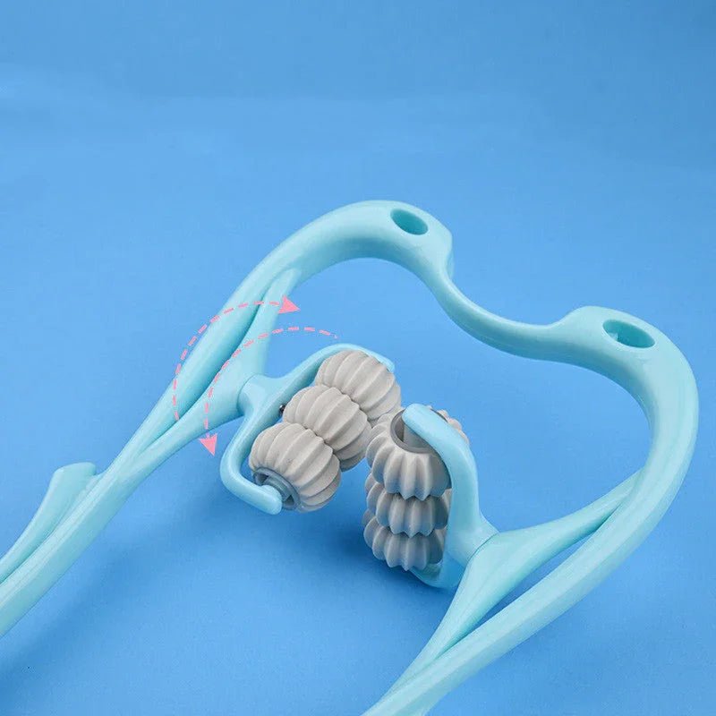 Multifunctional Manual Six - wheel Neck Massager Massage Relieve Roller Massage Tool - Urban Muse