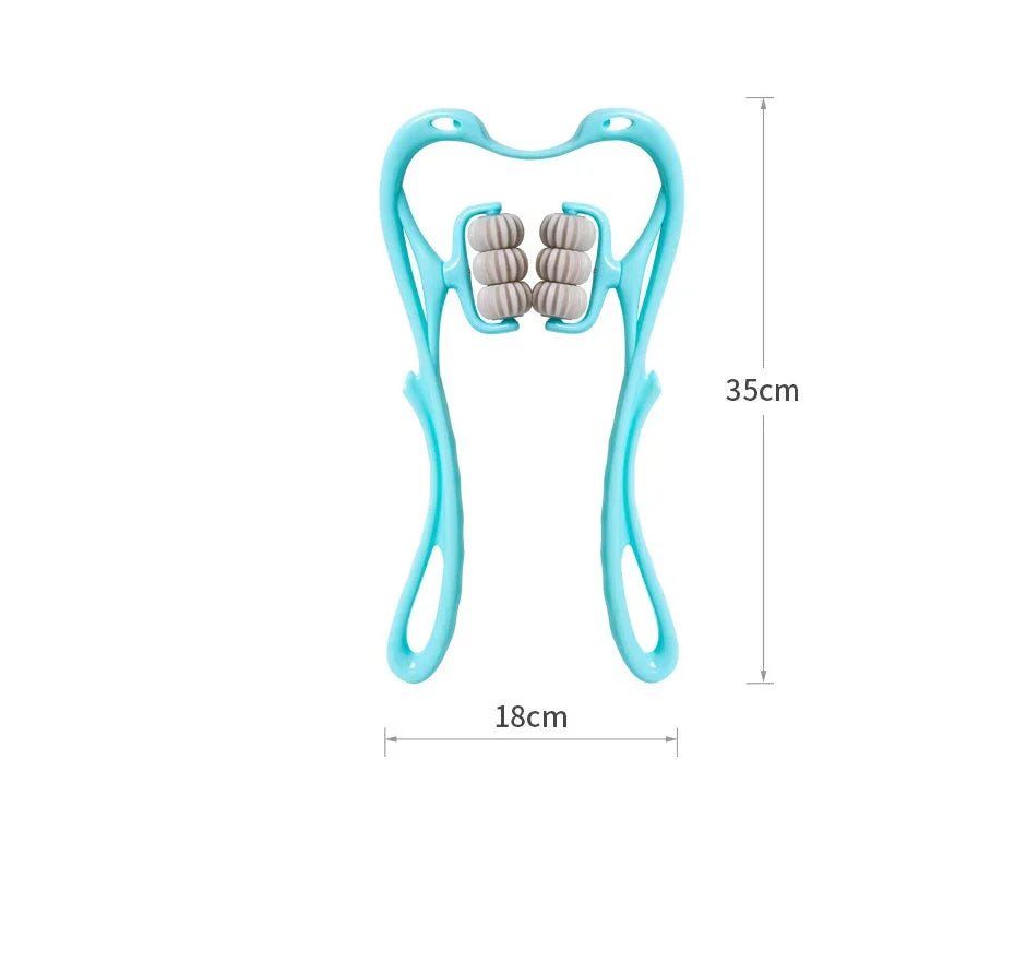 Multifunctional Manual Six - wheel Neck Massager Massage Relieve Roller Massage Tool - Urban Muse
