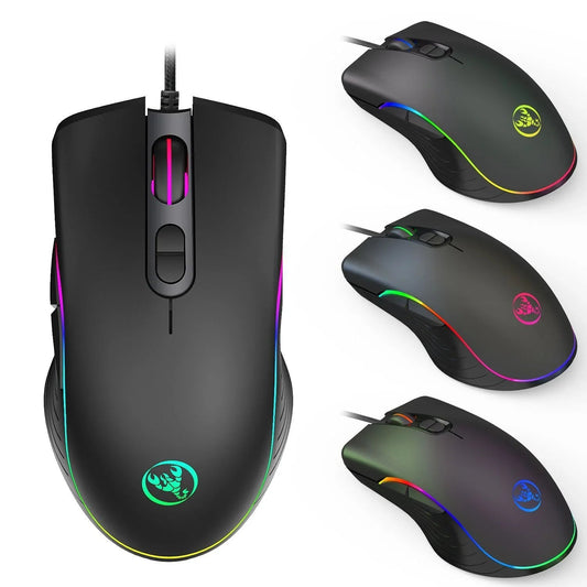 Glowing Gaming Mouse Gaming Wired Mouse - Urban Muse 